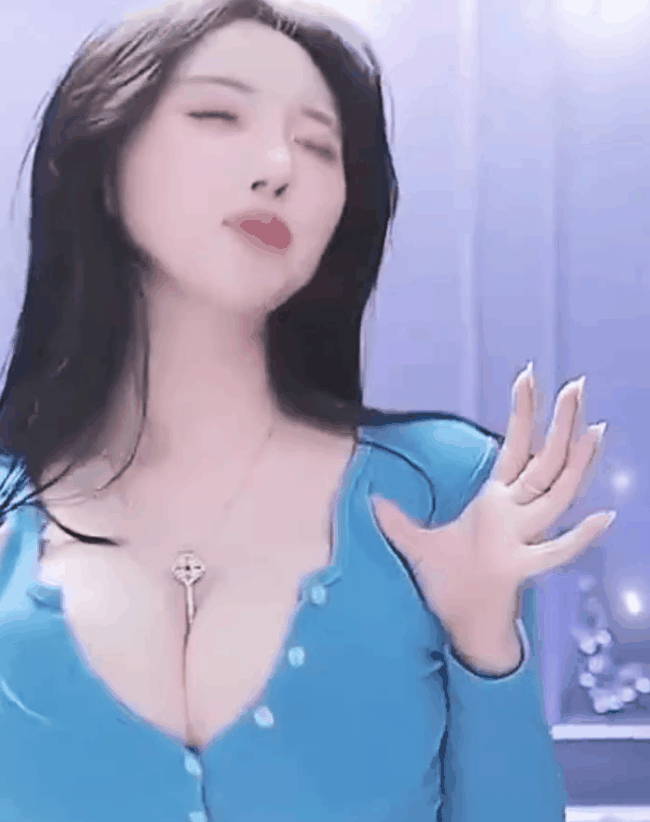BJ 지삐 단추 3개가 버티는 가디건 육덕 가슴 출렁임