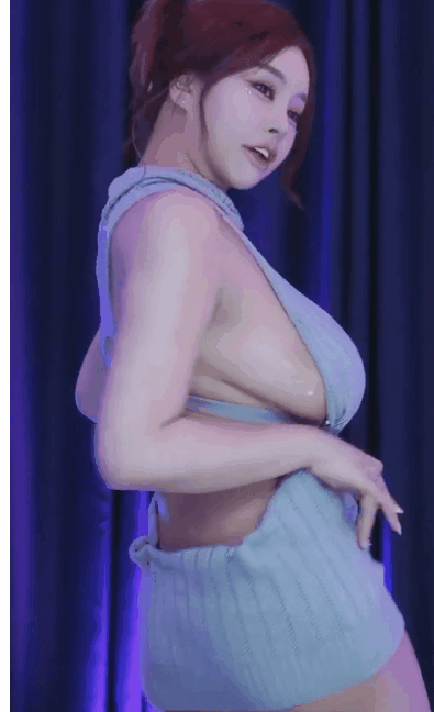 바비앙 옆에서 보는 거유 가슴