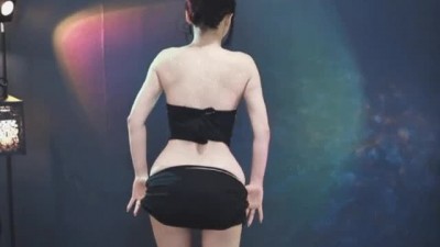 쑤지 살짝 내리며 극강의 골반자랑