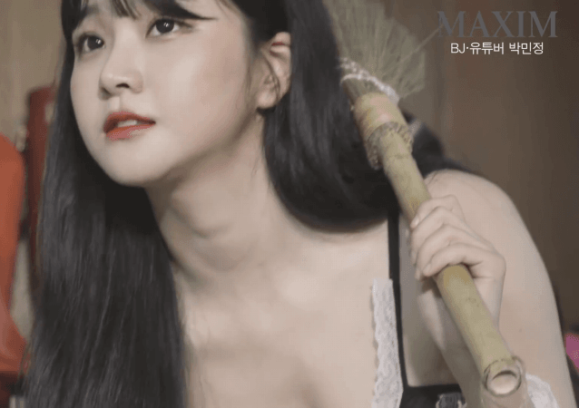 박민정맥심촬영현장