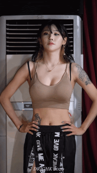 문신많은댄스팀처자